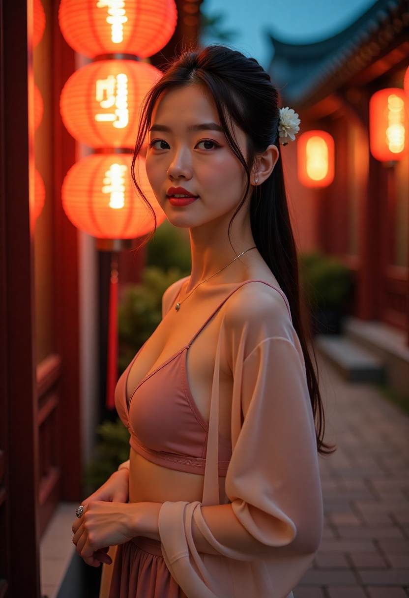 舞台灯光下蒙面舞者的精彩瞬间